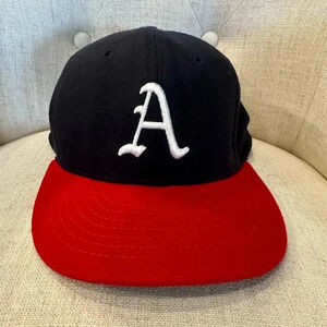VTG Ebbets Field Flannels Atlanta Crackers Fitted 7 5/8 Baseball Cap Hat Coopers